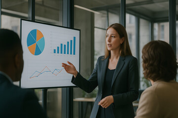 Professional Presentation In Modern Office