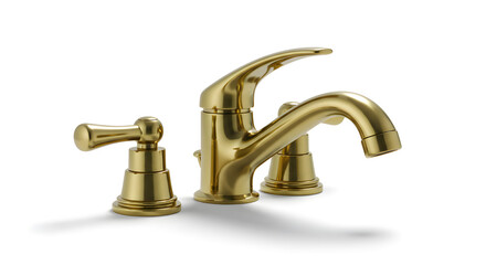 Contemporary Sink Tap Isolated