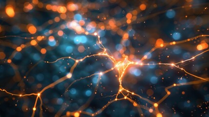 Obraz premium Neural network connections