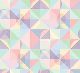 Minimalis Geometrik Pastel Pattern