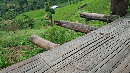 old wooden bridge