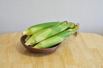 とれたてのとうもろこし5本