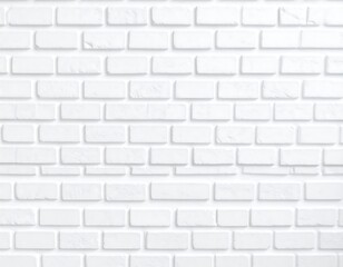 Obraz premium Elegant clean white brick wall texture background offers a versatile backdrop