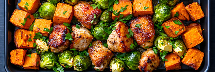grilled meat and vegetables