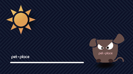 Character,  Symbol and Logo for pet shop