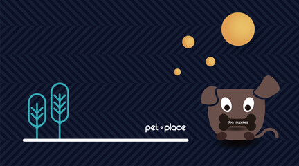 Character,  Symbol and Logo for pet shop