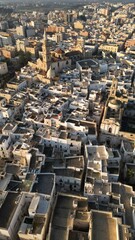 Monopoli Seaside Town – Sunset Over Apulia Italy, Drone View