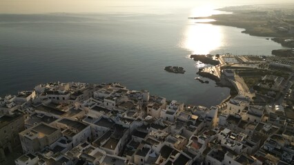Golden Hour in Monopoli – Italian Coastline by Drone