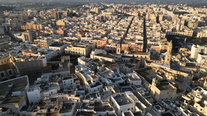 Italian Sunset Drone View – Monopoli in Apulia from Above