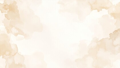 Elegant Beige Watercolor Texture Background for Creative Design Projects