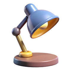 table lamp isolated on transparent white background, clipping path