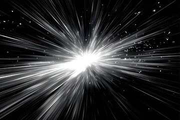 Abstract radial burst of light