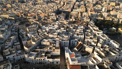 Narrow Streets and White Walls – Drone Shot over Monopoli’s Old Town