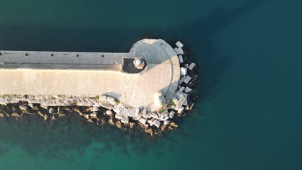 Lighthouse of Monopoli – Drone View at Sunrise, Apulia, Italy