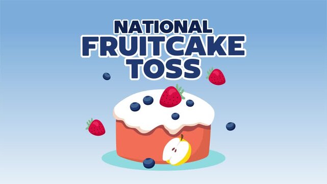 National Fruitcake Toss Day with delicious fruitcake