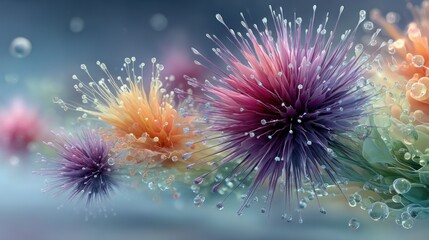 Colorful abstract floral design