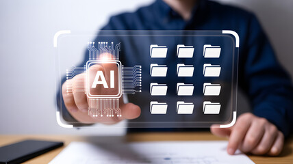 Leverage AI for Efficient Data Management with a Smart Touch Interface, Streamlining Workflow and Boosting Productivity in Modern Business Operations