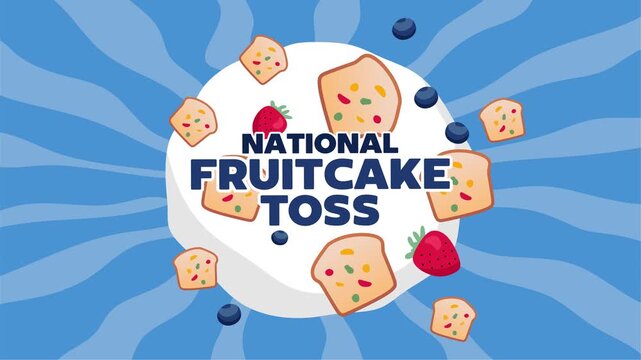 National Fruitcake Toss Day with delicious fruitcake
