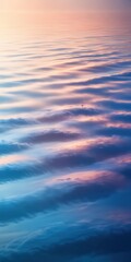 Fototapeta premium Soft Pink and Blue Water Surface with Gentle Undulating Ripples and Mirrored Reflections