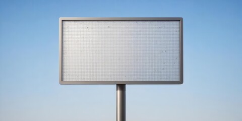 Minimalist Signboard with Clear Pixel Background