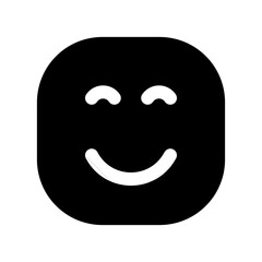 Fototapeta premium Vector illustration of a happy face icon