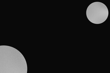 Minimal Gradient Circles on Black Background: Subtle Noise Abstract Design