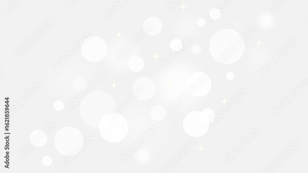 Poster elegant bokeh light overlay with soft, glowing white circles and a few subtle sparkle accents on a t