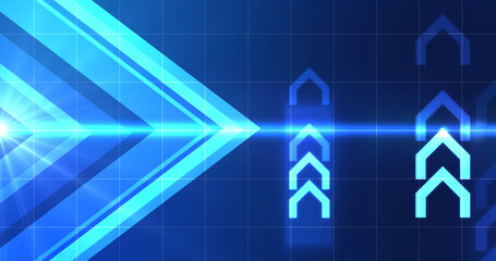 Arrow moving displays success growth of business company product, Sales BG. Marketing celebration, chart like demonstrating chart of goal and ideas. Arrows pointing upwards, represents inovation.