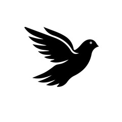 silhouette of dove