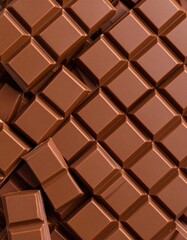 Fototapeta premium Chocolate bars piled high