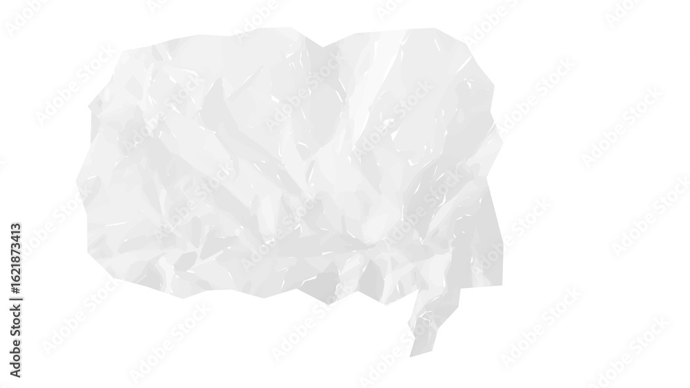 Aufkleber light, irregularly shaped crumpled plastic texture with a subtle sheen, perfect for adding a modern,