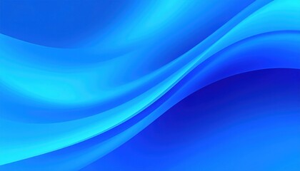 Abstract blue flowing curves
