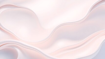 Abstract background with wavy folds of silk fabric 3d illustration.