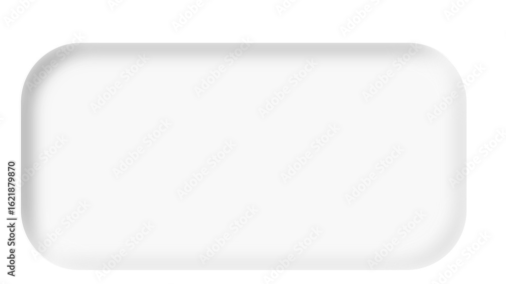 Poster transparent background soft white rounded rectangle with subtle shadow effect, ideal for buttons, la