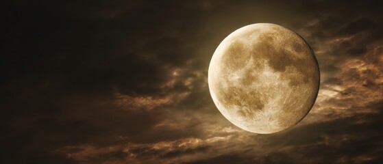 High-Quality Full Moon Astrological Phenomenon in Expansive Night Sky Modern Celestial Inspiration for Millennial Lifestyle Social Media and Advertising