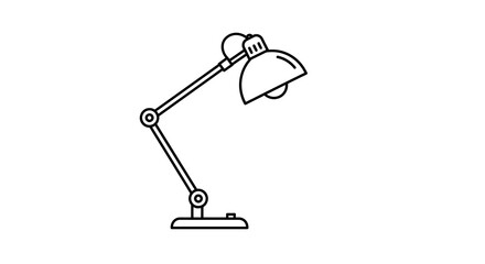 A minimalist technical drawing of a metal file cabinet with an empty open drawer, representing office organization and storage.