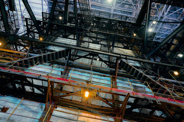 Exploring the intricate details of industrial architecture in a historic manufacturing facility