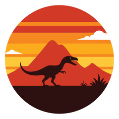 vector illustration of a desert landscape