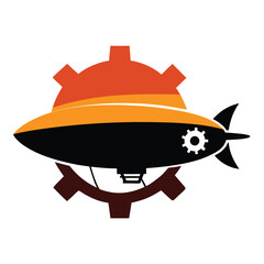 cartoon rocket vector illustration