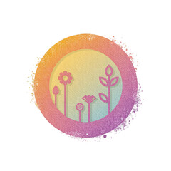 Colorful floral artwork digital creation vibrant environment artistic viewpoint nature concept for seo impact