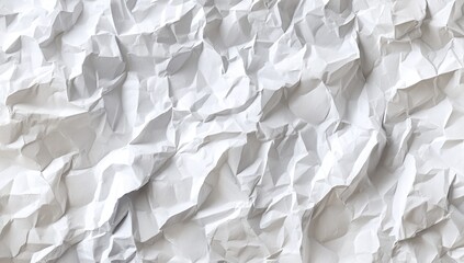 Fototapeta premium Crumpled white paper texture (2)