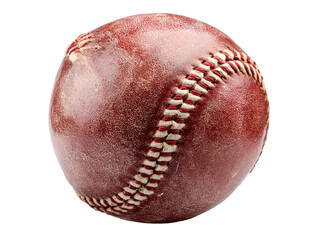 A new baseball, realistic, filling the entire frame on transparent background

