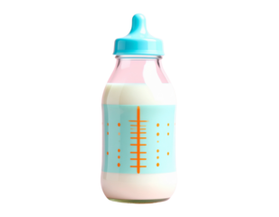 baby bottle with milk