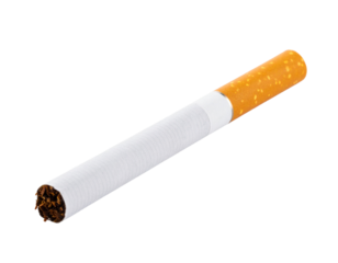cigarette on white background