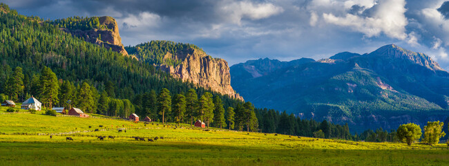 panorama of the mountains