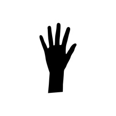 Obraz premium hand silhouette Vector