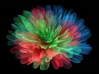 Vibrant abstract flower design (1)