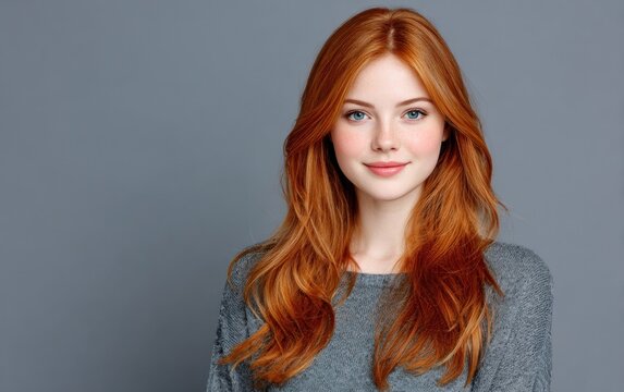 Portrait of a redhead woman