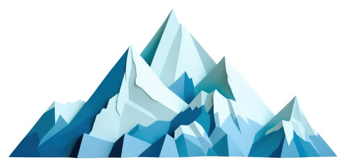 PNG Mountain art origami paper.