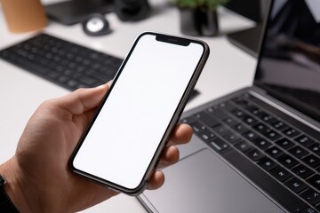 Holding Phone Device